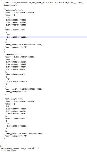 Part of Megadetector 5A and SpeciesNet (Australia) JSON