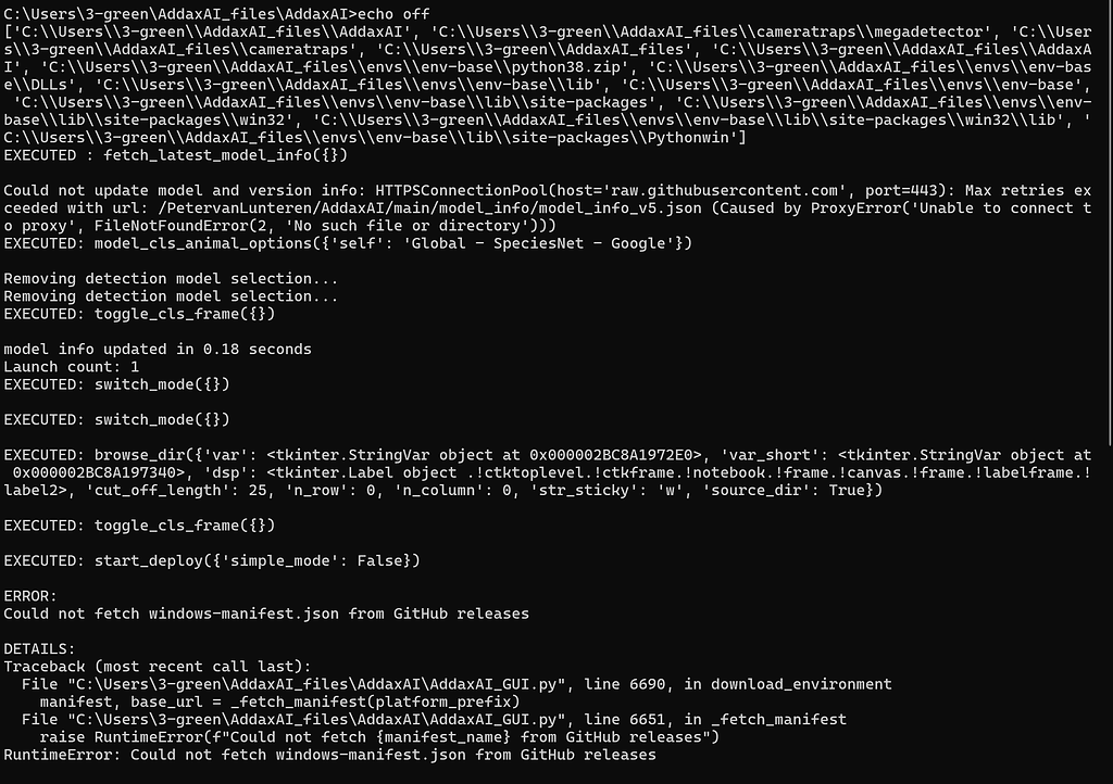 Could not fetch windows-manifest.json from GitHub releases - General ...